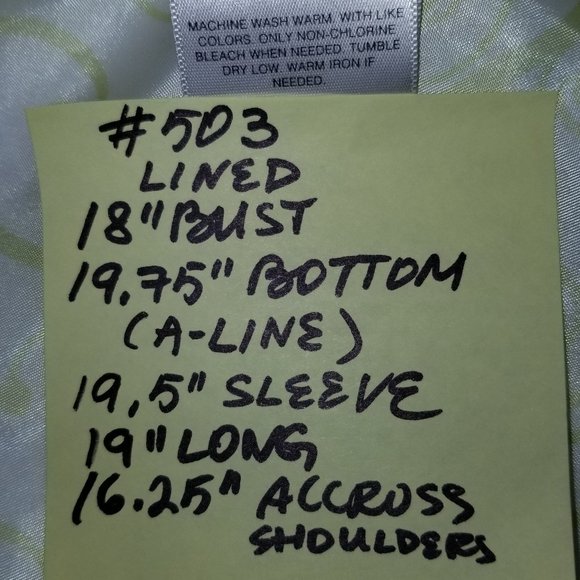 ✅#502 Preowned White Apostrophe A-Line Jacket S - Picture 3 of 9